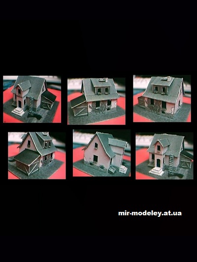 №16589 - Загородный коттедж (Konradus) из бумаги