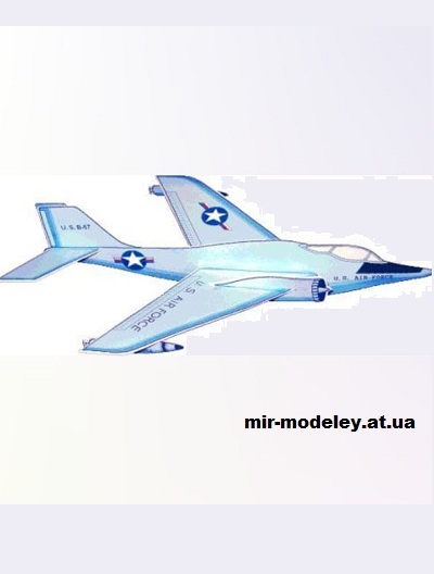 №16576 - Бомбардировщик ВВС США (Kid Scraps) из бумаги