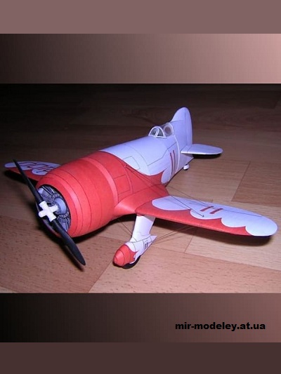 №16589 - Самолет Gee Bee R-1 (Konradus) из бумаги