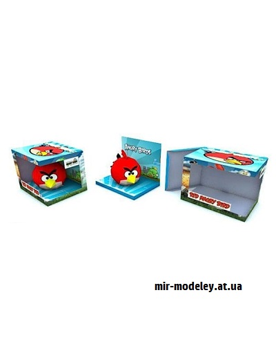 №16546 - Коробка для Красной птицы (Hobikitkertas) из бумаги