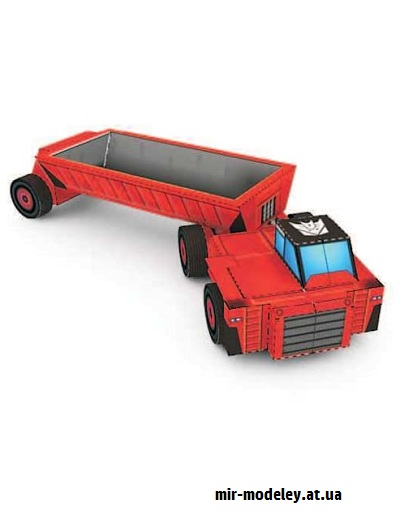 №16567 - Трансформер Оверлоад (Hobikitkertas) из бумаги