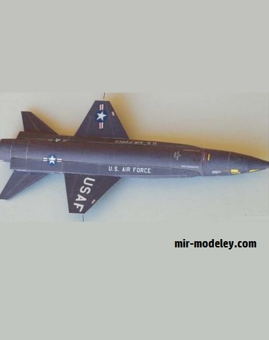 №17004 - North American X-15 [Henry Yuen] из бумаги