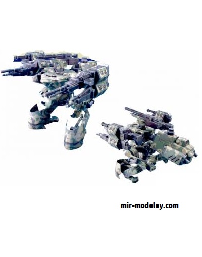 №16665 - Tarakia (Chromehounds) из бумаги