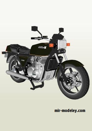 №16662 - Kawasaki Z1300 из бумаги