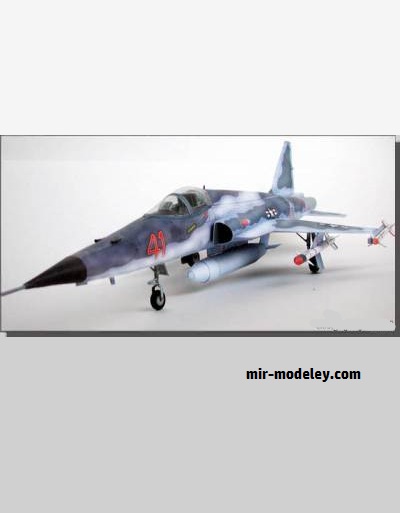 №16630 - Northrop F-5 E Tiger II (Перекрас Maly Modelarz 6/1999) из бумаги