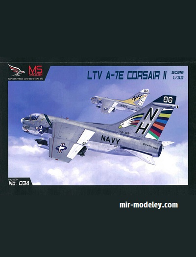 №16659 - LTV A-7E Corsair II (MSModel 34) из бумаги