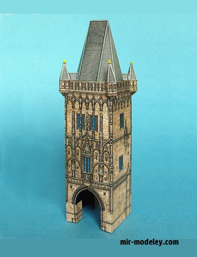 №17000 - Praha Prasna Brana + Let l-13 Blanik (ABC 1994-02) из бумаги