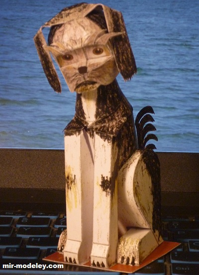 №17042 - Собака Molly (Gunnar Sillén) из бумаги