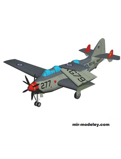 №17082 - Fairey Gannet ECM.6 (Gary Pilsworth) из бумаги