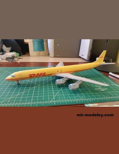 №17089 - Douglas DС-8-62 DHL (Gary Pilsworth) из бумаги