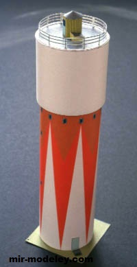 №17047 - Водонапорная башня / Slite watertower (Gunnar Sillén) из бумаги