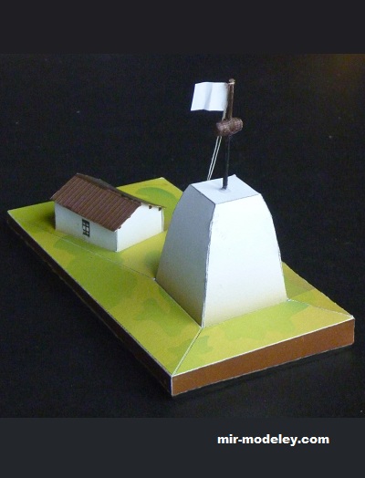 №17040 - Маяк Маджгу (Магё) / Majgu (Magö) beacon (Gunnar Sillén) из бумаги