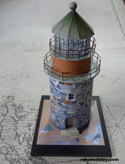 №17045 - Маяк УНДЕРСТЕН / fyren UNDERSTEN i Ålands hav (Gunnar Sillén) из бумаги