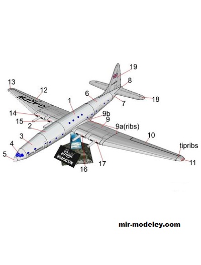 №17104 - Bristol Brabazon (Gary Pilsworth) из бумаги
