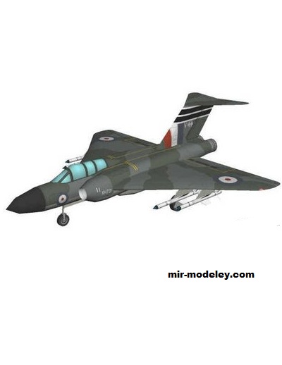 №17078 - Gloster Javelin (Gary Pilsworth) из бумаги