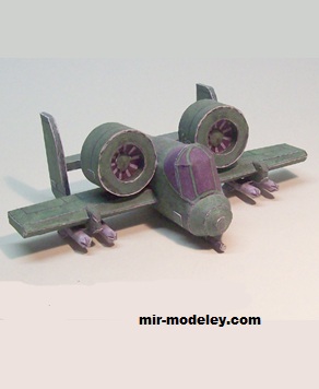 №17198 - Advance Wars Green Earth Fighter (Ninjatoes) из бумаги