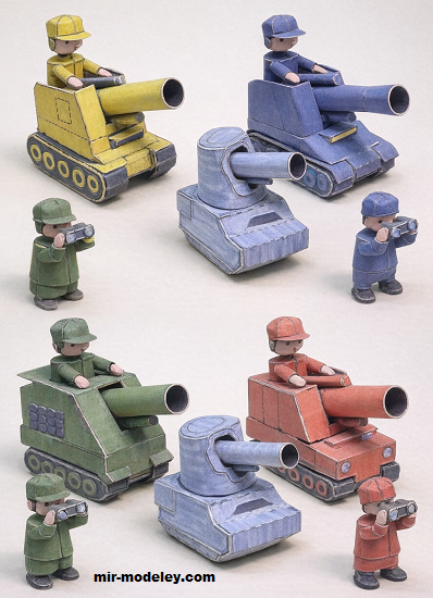 №17161 - Advance Wars Artillery (Ninjatoes) из бумаги