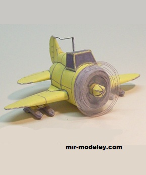 №17209 - Advance Wars Yellow Comet Fighter (Ninjatoes) из бумаги