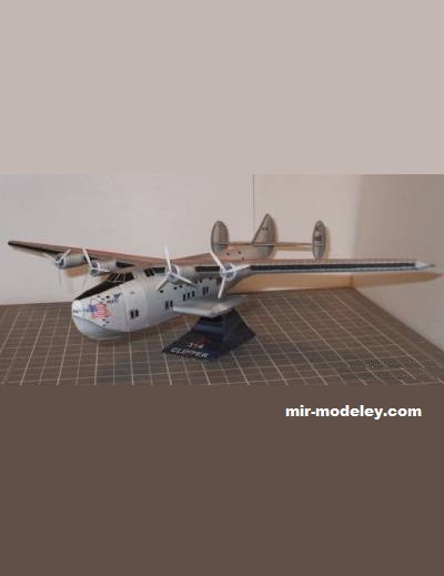 №17113 - Дальний пассажирский гидросамолёт Boeing 314 Clipper (Gary Pilsworth) из бумаги