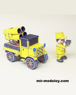 №17208 - Advance Wars Yellow Comet Rockets (Ninjatoes) из бумаги