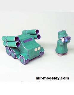 №17170 - Advance Wars Green Earth Rockets (Ninjatoes) из бумаги