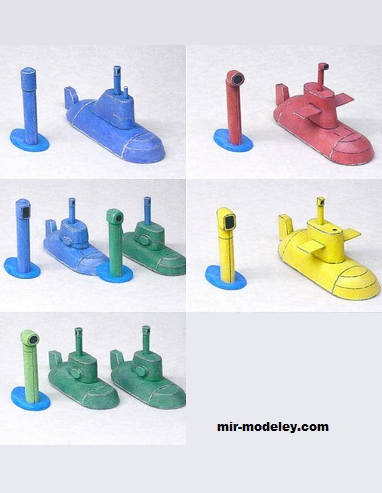 №17168 - Advance Wars Comet Sub (Ninjatoes) из бумаги