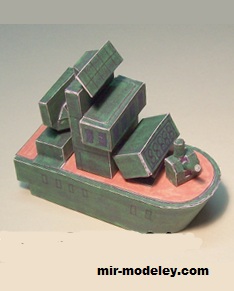 №17196 - Advance Wars Green Earth Cruiser (Ninjatoes) из бумаги