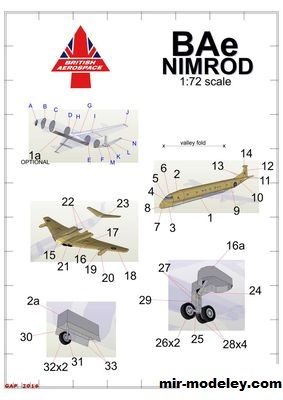 №17118 - BAe Nimrod (Gary Pilsworth) из бумаги