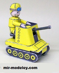 №17159 - Advance Wars Yellow Comet Anti-Air (Ninjatoes) из бумаги