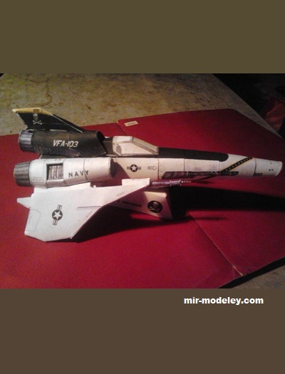 №17215 - US Navy VFA-103 “Jolly Roger” Viper Mk.II (Перекрас Ninjatoes) из бумаги