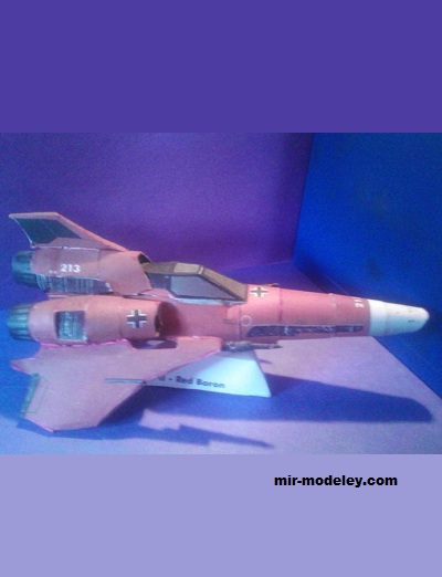 №17218 - World War I “Red Baron” Viper Mk.II (Перекрас Ninjatoes) из бумаги