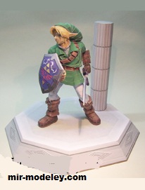 №17304 - Super Smash Bros. Melee Link (Ninjatoes) из бумаги