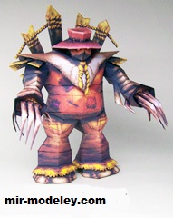 №17271 - World of WarCraft Harvest Golem (Ninjatoes) из бумаги