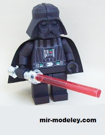 №17247 - LEGO Darth Vader (Death Star torso) (Ninjatoes) из бумаги