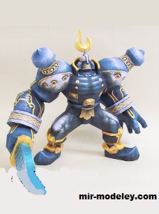 №17224 - Final Fantasy X Iron Giant (Ninjatoes) из бумаги