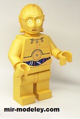 №17249 - LEGO C-3PO (2012) (Ninjatoes) из бумаги