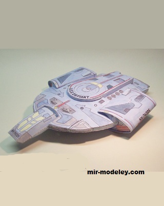 №17284 - Star Trek U.S.S. Defiant NX-74205 (Ninjatoes) из бумаги
