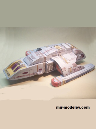 №17282 - Star Trek Danube-class Runabout “Rubicon” (Ninjatoes) из бумаги