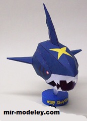 №17276 - Pokémon Sharpedo (Ninjatoes) из бумаги