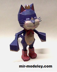 №17226 - Final Fantasy X Lulu’s Cait Sith doll (Ninjatoes) из бумаги