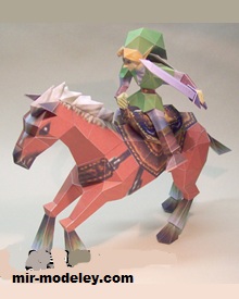 №17303 - The Legend of Zelda Link & Epona (Ninjatoes) из бумаги