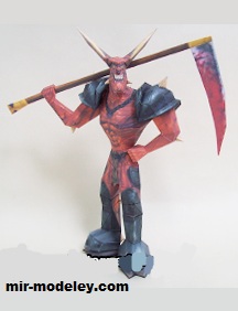 №17268 - Dungeon Keeper 2 Horned Reaper (Ninjatoes) из бумаги