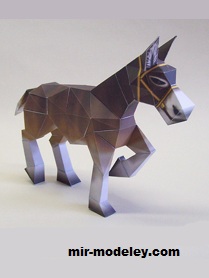 №17297 - The Legend of Zelda Romani Ranch mule (Ninjatoes) из бумаги