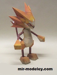 №17227 - Final Fantasy X Lulu’s Moomba doll (Ninjatoes) из бумаги