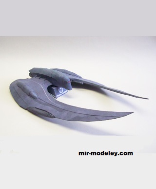 №17212 - Battlestar Galactica Cylon Raider (Ninjatoes) из бумаги