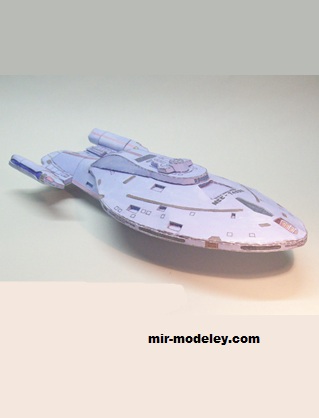 №17279 - Star Trek U.S.S. Voyager NCC-74656 (Ninjatoes) из бумаги