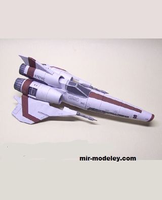 №17212 - Battlestar Galactica Viper Mk.II (Ninjatoes) из бумаги