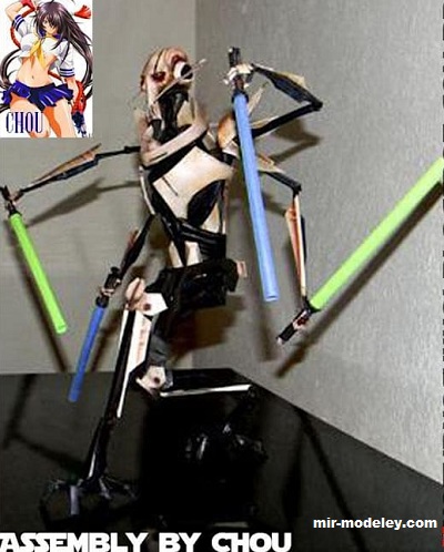 №17378 - General grievous 2 (Noturno Sukhoi) из бумаги