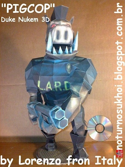 №17380 - Pigcop (Noturno Sukhoi) из бумаги