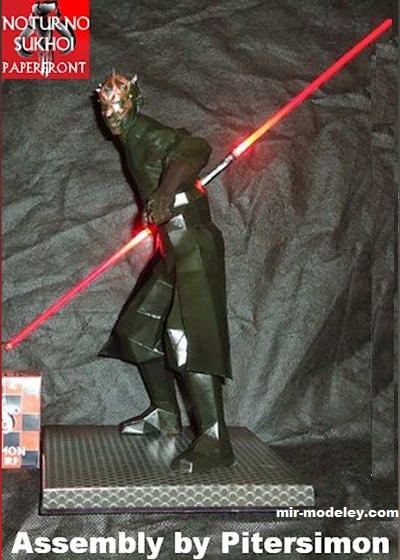 №17398 - Darth maul (Noturno Sukhoi) из бумаги